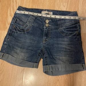 Denim shorts